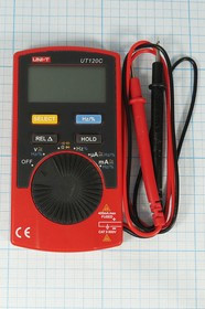 Мультиметр цифровой UT120C ультракомпактный со встроенными щупами; приб мультиметр\цифр\ UT120C\\UNI
