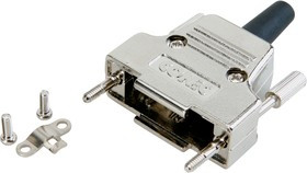 165X17349X, 165X Series GD-Zn D Sub Backshell, 50 Way, Strain Relief