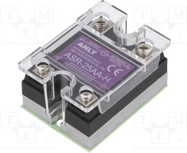 ASR-25AA-H, Реле: полупроводниковое, Uупр: 80-280ВAC, 25А, 48-480ВAC ASR-25AA-H, Реле: полупроводниковое, Uупр: 80-280ВAC, 25А, 48-480ВAC