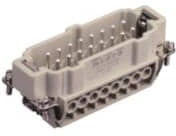 T2040162101-000, Conn Rectangular PIN 16 POS Screw ST Panel Mount T2040162101-000, Conn Rectangular PIN 16 POS Screw ST Panel Mount