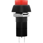 Выключ.-кнопка красная 2 контакта, 250В, 3А, ВКЛ-ВЫКЛ без фиксации PBS-11B, 26856 7