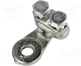 BM5140, Кольцевой, M5,5, 10мм2, зажим под винт, на провод, никелированные