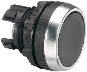 Кнопка с пруж. возвр. с пот. головкой черн. Osmoz Leg 023806