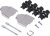 MHDTZK9-K, MHDTZK Series Zinc D Sub Backshell, 9 Way, Strain Relief MHDTZK9-K, MHDTZK Series Zinc D Sub Backshell, 9 Way, Strain Relief