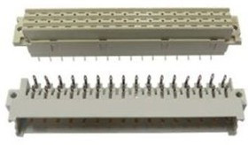 51590291523660LF, DIN 41612 15 Way 5.08mm Pitch, Type H, Right Angle DIN 41612 Connector, Plug