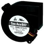 9BMB24S201, DC Blower Centrifugal Ball Bearing 24V 12V to 26.4V 43.1CFM 59dB 97.1 X 96.5 X 33mm Sensor