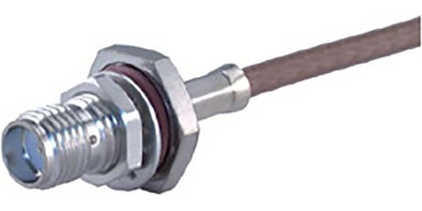 24_SMA-50-2-45/133_NH, Straight Cable Mount, SMA Connector , Bulkhead Fitting, jack, Coaxial