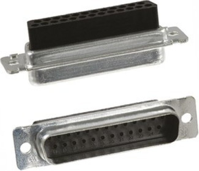 207464-7, Amplimite HDP-20 25 Way Cable Mount D-sub Connector Plug