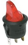 CR102JPRS215QF8, Rocker Switches SPST 16A ON-OFF RED
