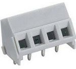 PCB terminal, 4 pole, pitch 5 mm, AWG 24-16, 16 A, screw connection, light gray, 6322 04
