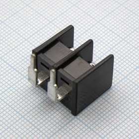 DG25R-B-02P-13-00A(H), Барьерный клеммный блок на 2 контакта. Серия DG25R-B
