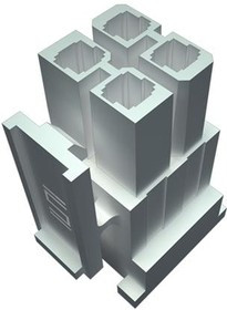 IPBD-02-D-K-M, Heavy Duty Power Connectors .165" Power Mate Discrete Wire Socket Housing