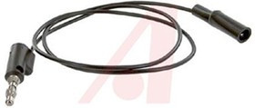 BU-2031-A-24-0, 10A Black Test lead, Male, 300V Rating - 0.6m Length