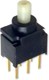 MP004688, Кнопочный переключатель, 0.4VA, DPDT, Вкл.-(Вкл.), Plunger for Cap