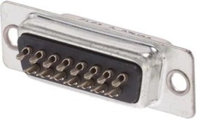 DLS2XS1AD01X, D-Sub Standard Connectors 15P SOCKET THRU-HOLE SLDR CUP ST PANEL M