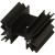 529802B02500G, Heat Sink Passive TO-220 Radial Thru-Hole Aluminum 3.7°C/W Black Anodized
