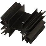529802B02500G, Heat Sink Passive TO-220 Radial Thru-Hole Aluminum 3.7°C/W Black Anodized