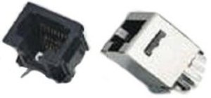 RJE06-188-1420, Modular Connectors / Ethernet Connectors 8P Modular Jack Vertical Mt Shielded
