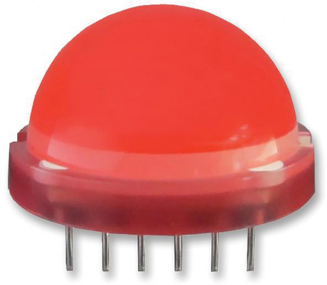 DLA/6SRD, Светодиодная сборка красная ОА 120° d=20мм 400мКд 640нМ (OBSOLETE)