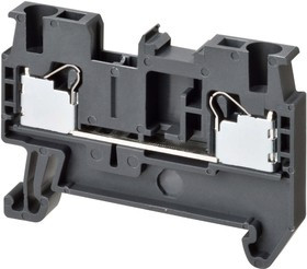 Клемма серии XW5 Push-in Plus , 2.5 мм2, один полюс, одноряд.,1:1, черн., напр.800В, XW5T-P2.5-1.1-1