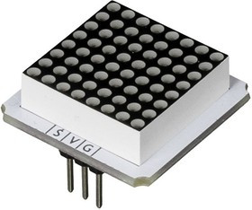 Troyka-Led Matrix, Монохромная LED матрица 8× 8