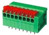 39700-0003, Fixed Terminal Blocks SPRING TERMINAL BLOCK 3C-GREEN