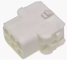 350781-1, Корпус разъема Universal MATE-N-LOK, розетка 6PIN, Matrix (Nylon, UL 94V-0) без контактов