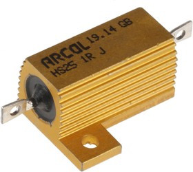 HS25 1R J, Wirewound Resistor 25W, 1Ohm, 5%