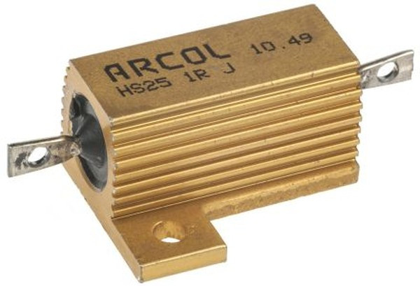 HS25 1R J, Wirewound Resistor 25W, 1Ohm, 5%