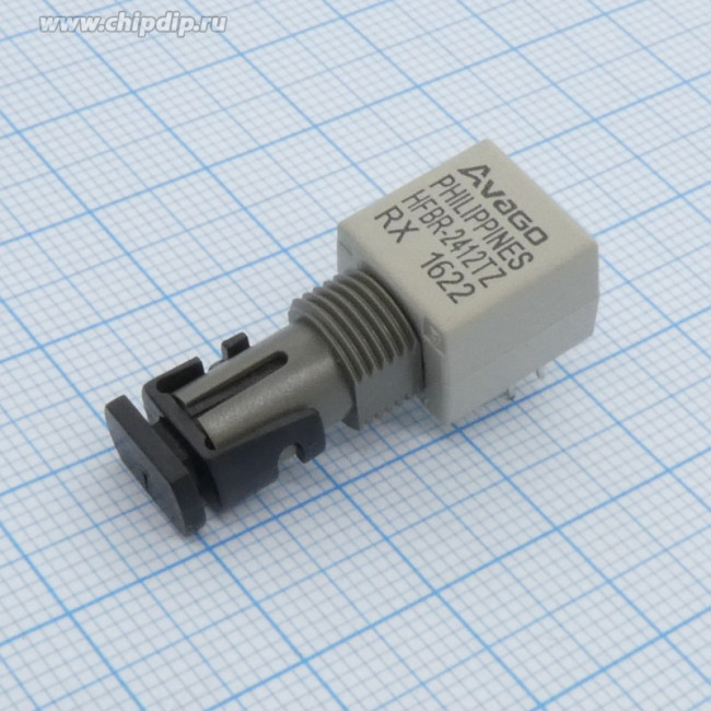 HFBR-2412TZ, Оптоволоконный приемник, миниатюрное соединение, ST порт, 820 нм, 5 Мбод, 0 м