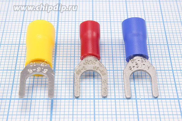 Клемма"U" d 5,3, 0,25-1,5S, обжимная, красная; №534 R клемма"U" d 5,3\\S0,25~1,5\\\кр\\