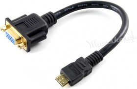 Mini HDMI Male to VGA Female Cable, VGA кабель для 5inch HDMI LCD (G)/(H), 7inch HDMI LCD (H), 10.1i
