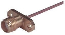25_SMA-50-1-4/111_NE, RF Connector, SMA, Beryllium Copper, Socket, Straight, 50Ohm, Soldering Terminal