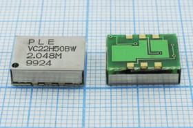 Управляемый напряжением (VCXO) кварцевый генератор 2.048МГц с перестройкой ПЧ:+/-100ppm, гк 2048 \VC