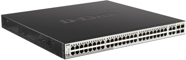 D-Link DGS-1210-52MP/F4A PROJ Настраиваемый L2 коммутатор с 48 портами 10/100/1000Base-T и 4 комбо-портами 100/1000Base-T/SFP (48 портов PoE D-Link DGS-1210-52MP/F4A PROJ Настраиваемый L2 коммутатор с 48 портами 10/100/1000Base-T и 4 комбо-портами 100/1000Base-T/SFP (48 портов PoE