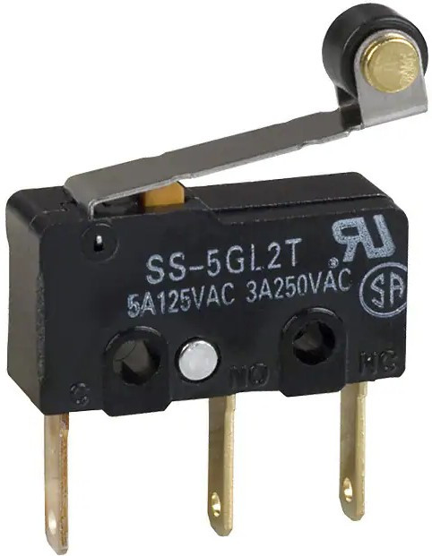 SS-5GL-2, Микропереключатель SNAP ACTION; с рычагом (с роликом); SPDT