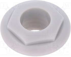 CL14218GY, Аксессуар разъема, серый, Комбинированная гайка / рамка, Гнездами Cliff Electronic серии S4