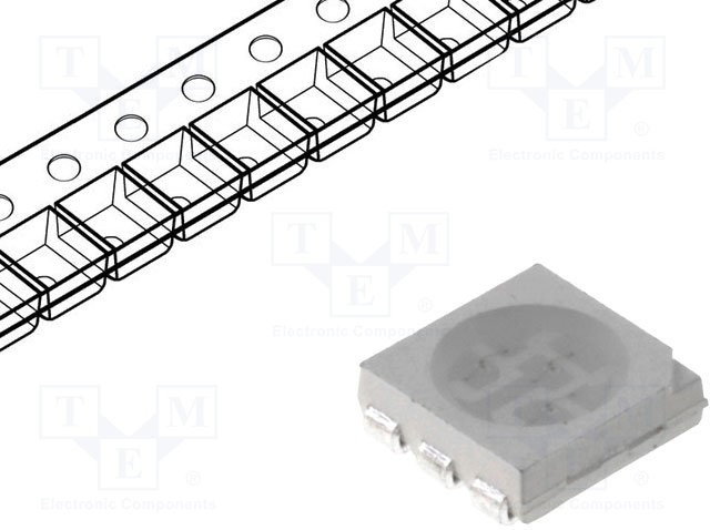 LL-R5050W-W2-3A, LED; SMD; 5050,PLCC6; white cold; 18?20lm; 4500?6000mcd; 120°; 60mA LL-R5050W-W2-3A, LED; SMD; 5050,PLCC6; white cold; 18?20lm; 4500?6000mcd; 120°; 60mA