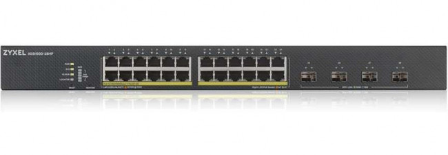 Коммутатор Zyxel NebulaFlex XGS1930-28HP XGS1930-28HP-EU0101F 24x1Гбит/с 4SFP+ 24PoE 24PoE+ 375W управляемый