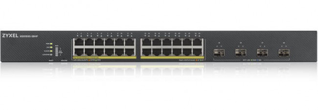 Коммутатор Zyxel NebulaFlex XGS1930-28HP XGS1930-28HP-EU0101F 24x1Гбит/с 4SFP+ 24PoE 24PoE+ 375W управляемый