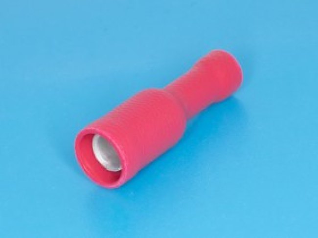 TBI-1.25-4F, Клемма тип "B" 4,0мм, гнездо на провод 0,5-1,5мм, изолированная, кратно 100шт.
