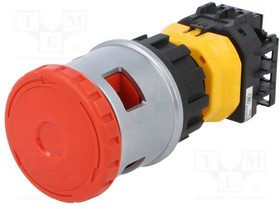 XN4E-BL401MRH, Переключатель выключатель безопасности, 2, NC, 30мм, красный