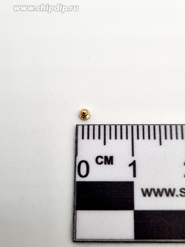 SPP0902 Подпружиненный контакт (pogo-pin) диаметром иглы 0,9мм, длиной 2мм, SMD