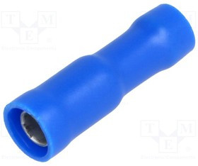 BM00244, Наконечник: круглый, "мама", d: 4мм, 1,5-2,5мм2, обжим, на провод