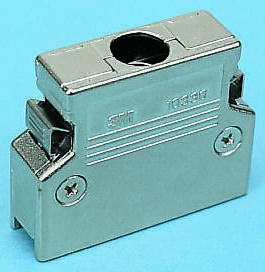 10336-A200-00, 103 Series Die Cast Aluminium D Sub Backshell, 36 Way, Strain Relief