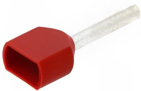 BM 00557, Наконечник: втулка, изолированный,двойной, медь, 1,5мм2, 12мм