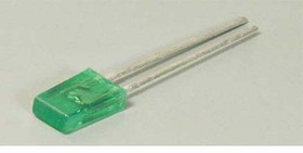 Светодиод 5 x 2,5x 9, зеленый, 2 мкд, угол 100, цвет линзы: зеленый матовый, КИПД28В-Л