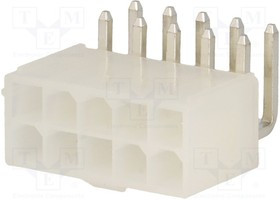N42GK-10, Гнездо, провод-плата, "папа", N42G, 4,2мм, PIN: 10, THT, 600В, 9А N42GK-10, Гнездо, провод-плата, "папа", N42G, 4,2мм, PIN: 10, THT, 600В, 9А