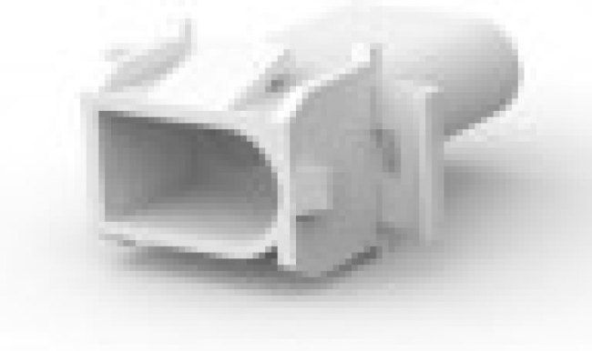 1-350345-0, Conn Housing RCP 2 POS 6.1mm Crimp ST Panel Mount Natural Package 1-350345-0, Conn Housing RCP 2 POS 6.1mm Crimp ST Panel Mount Natural Package
