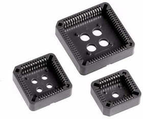 8444-21A1-RK-TP, IC &amp; Component Sockets 44P PLCC SOCKET SMT W/LOCATION POSTS